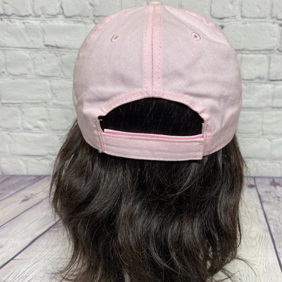 Dad Hat Women Cap Strap Back Pink GMC Embroidered Spell Out Automotive Car OSFM - Picture 3 of 8